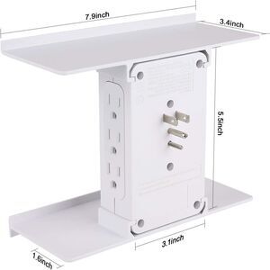 Reactor Socket Shelf Ultra 3619-550 6X AC Outlets 2X 3.1 AMP USB Output New Box